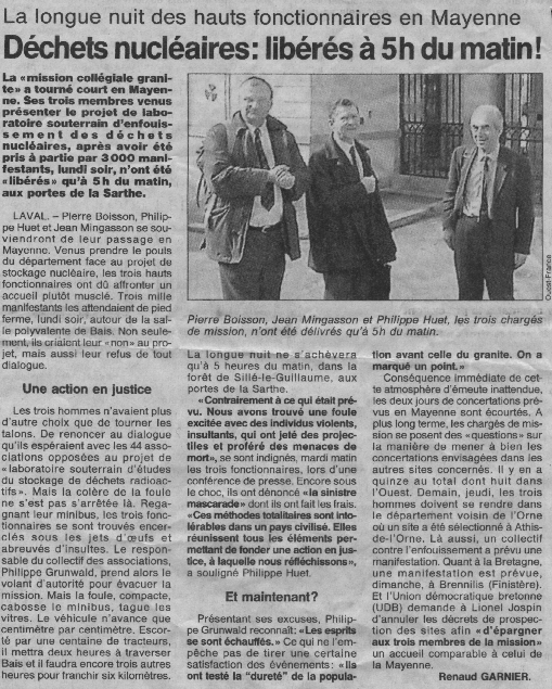 Ouest France du 15.3.2000