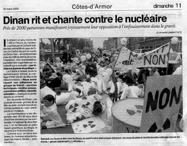 Ouest France du 19.3.2000 page Côtes d'Armor