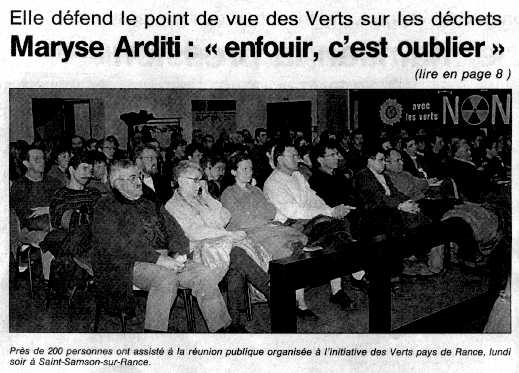 Ouest France du 21.3.2000 page Dinan